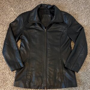 Etruscan Designs Women's Black Genuine Leather Jacket Size M